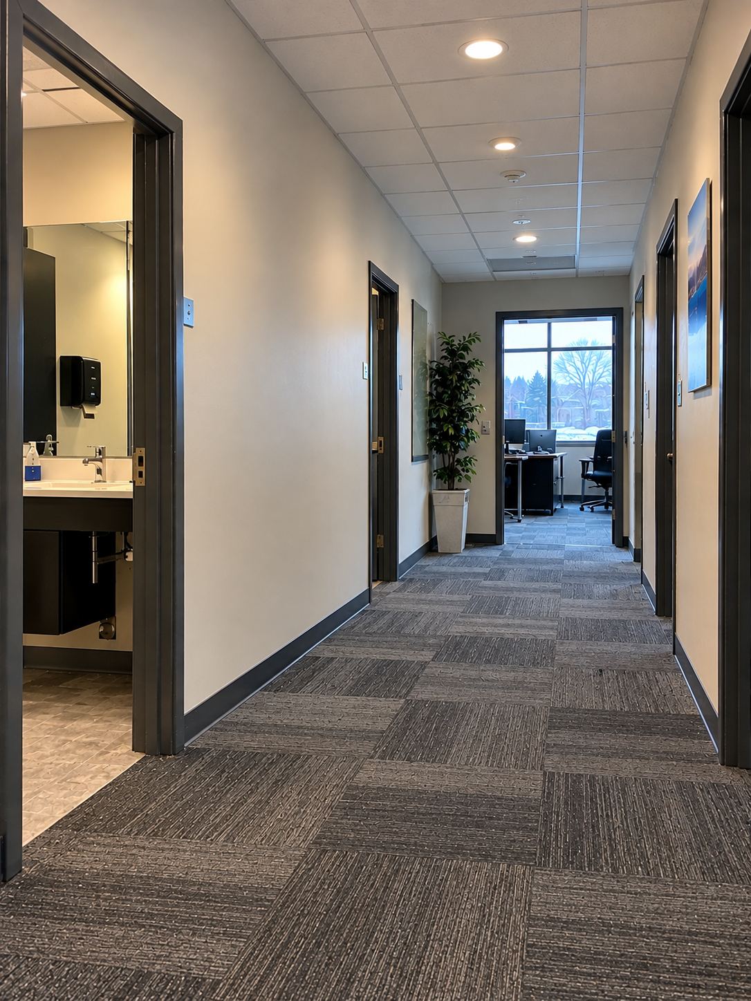 East Bay, Provo office dried out after Vault water damage restoration