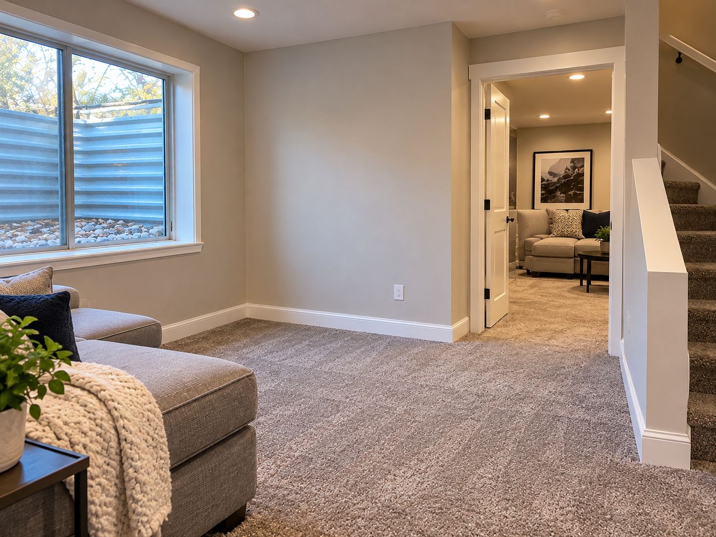 Clean, dry framing after mold remediation in a Franklin, Provo home