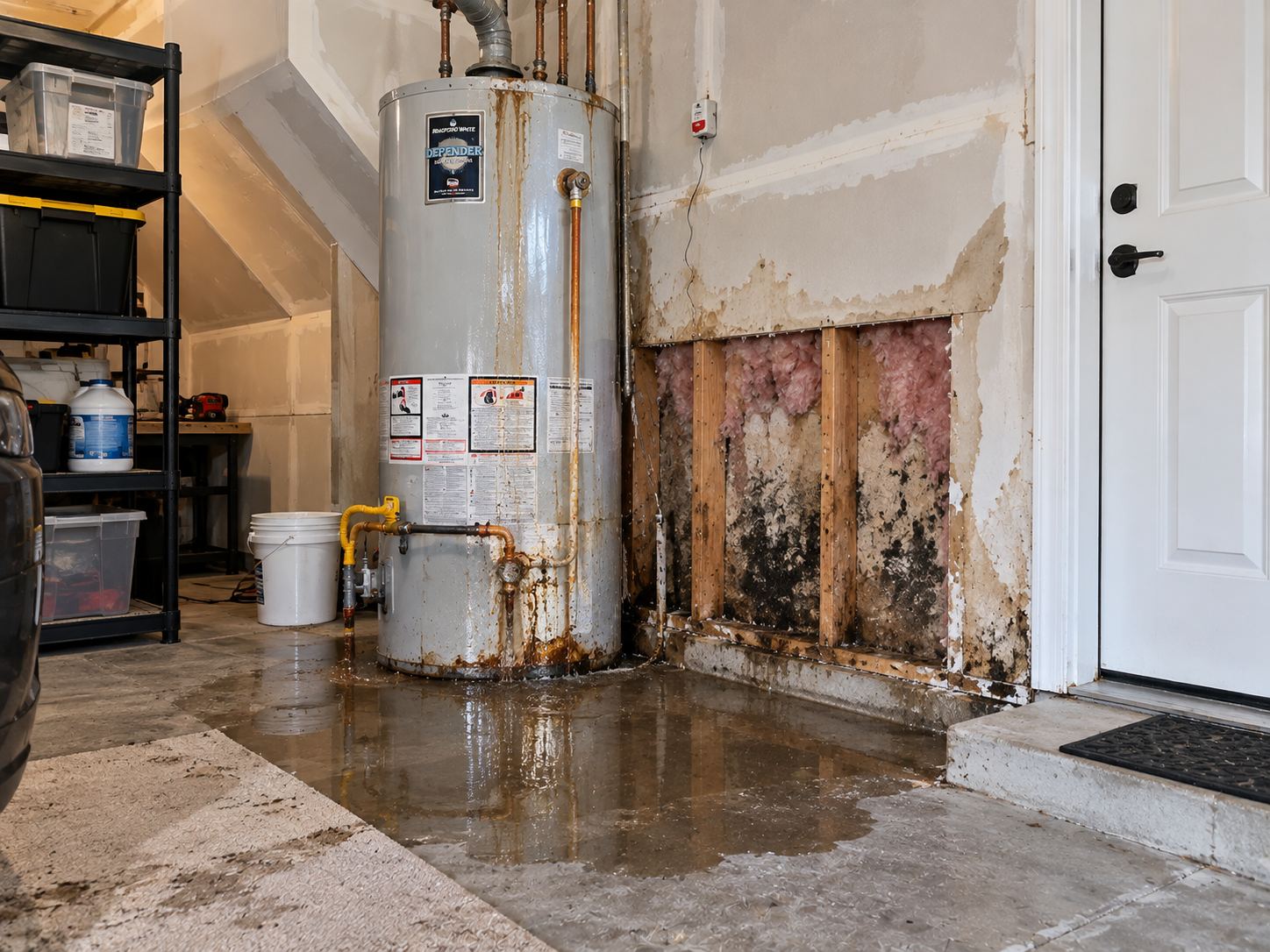 Water damage in Indian Hills, Provo — wind-driven rain through failed window flashing on Indian Hills Dr