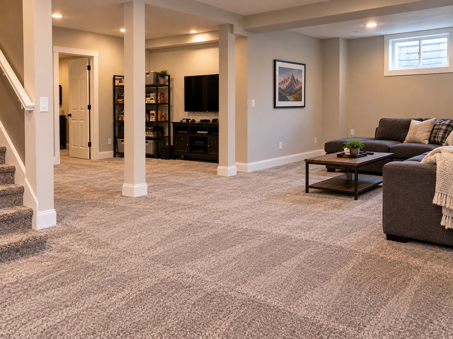 Rivergrove, Provo basement dried out and ready for reconstruction after Vault water damage restoration