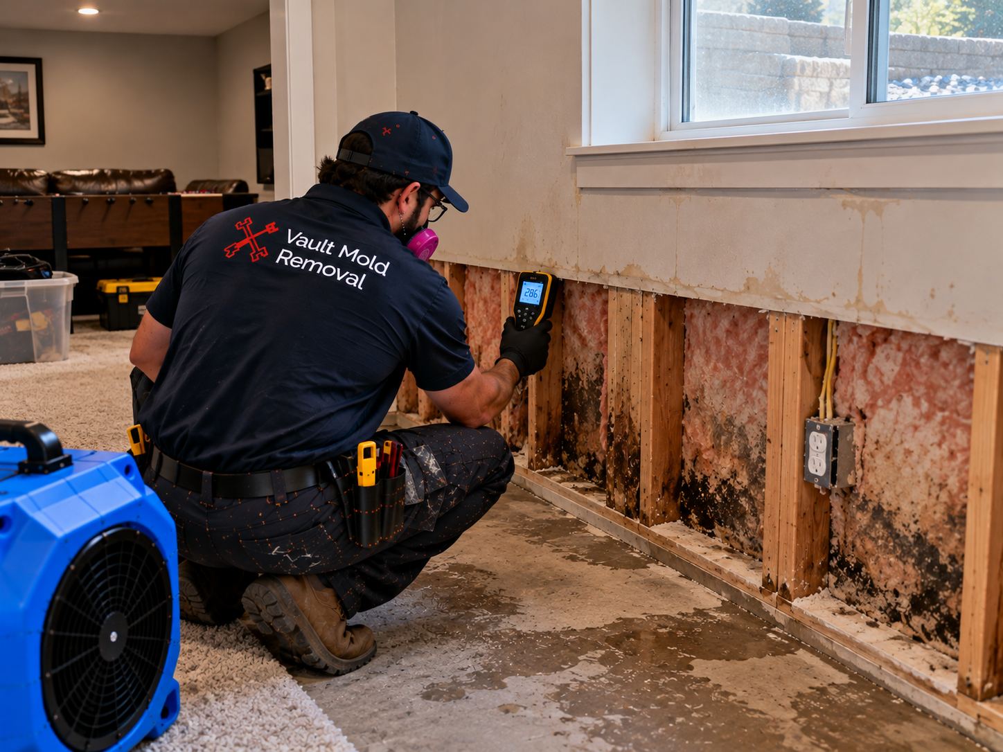 Water damage in Wasatch, Provo — upstairs bath supply line burst, water through ceiling into living space at 900 E / 900 N